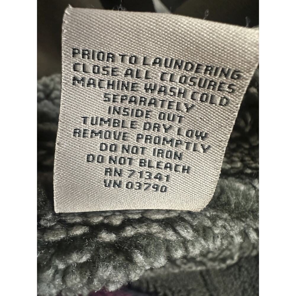 L.L. Bean Womens Medium Sherpa Fleece Lined Green Coat Jacket Button Front - Picture 11 of 14